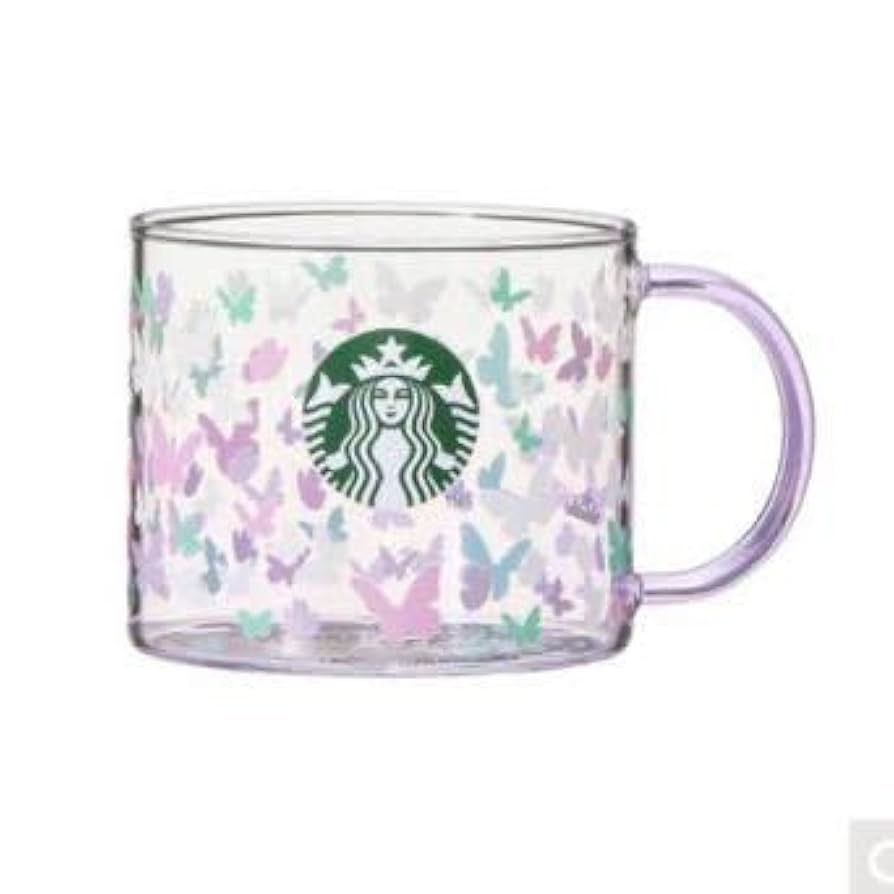 Amazon | スタバ カラーチェンジング耐熱グラスマグバタフライ